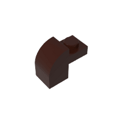 Brick Curved 1 x 2 x 1 1/3 with Curved Top #6091 Brick Curved 1 x 2 x 1 1/3 with Curved Top #6091 - 82-Dark Brown Lego Block Sets Alternative