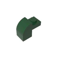 Brick Curved 1 x 2 x 1 1/3 with Curved Top #6091 Brick Curved 1 x 2 x 1 1/3 with Curved Top #6091 - 47-Dark Green Lego Block Sets Alternative