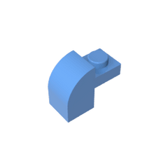 Brick Curved 1 x 2 x 1 1/3 with Curved Top #6091 Brick Curved 1 x 2 x 1 1/3 with Curved Top #6091 - 52-Medium Blue Lego Block Sets Alternative