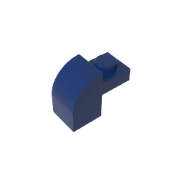 Brick Curved 1 x 2 x 1 1/3 with Curved Top #6091 Brick Curved 1 x 2 x 1 1/3 with Curved Top #6091 - 55-Dark Blue Lego Block Sets Alternative