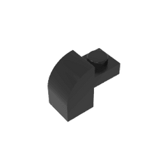 Brick Curved 1 x 2 x 1 1/3 with Curved Top #6091 Brick Curved 1 x 2 x 1 1/3 with Curved Top #6091 - 80-Black Lego Block Sets Alternative