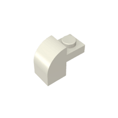 Brick Curved 1 x 2 x 1 1/3 with Curved Top #6091 Brick Curved 1 x 2 x 1 1/3 with Curved Top #6091 - 90-White Lego Block Sets Alternative