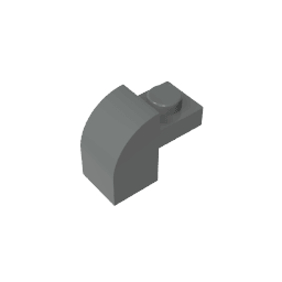Brick Curved 1 x 2 x 1 1/3 with Curved Top #6091 Brick Curved 1 x 2 x 1 1/3 with Curved Top #6091 - 72-Dark Bluish Gray Lego Block Sets Alternative
