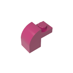 Brick Curved 1 x 2 x 1 1/3 with Curved Top #6091 Brick Curved 1 x 2 x 1 1/3 with Curved Top #6091 - 13-Magenta Lego Block Sets Alternative