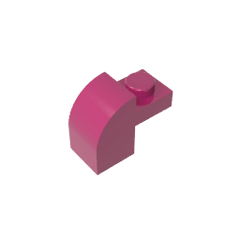 Brick Curved 1 x 2 x 1 1/3 with Curved Top #6091 Brick Curved 1 x 2 x 1 1/3 with Curved Top #6091 - 13-Magenta Lego Block Sets Alternative