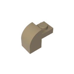 Brick Curved 1 x 2 x 1 1/3 with Curved Top #6091 Brick Curved 1 x 2 x 1 1/3 with Curved Top #6091 - 34-Dark Tan Lego Block Sets Alternative