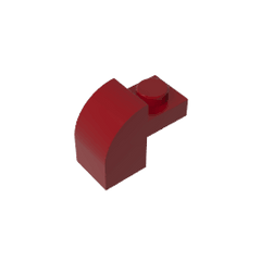 Brick Curved 1 x 2 x 1 1/3 with Curved Top #6091 Brick Curved 1 x 2 x 1 1/3 with Curved Top #6091 - 14-Dark Red Lego Block Sets Alternative