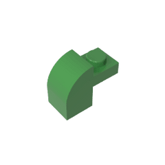 Brick Curved 1 x 2 x 1 1/3 with Curved Top #6091 Brick Curved 1 x 2 x 1 1/3 with Curved Top #6091 - 40-Green Lego Block Sets Alternative