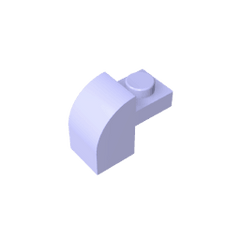 Brick Curved 1 x 2 x 1 1/3 with Curved Top #6091 Brick Curved 1 x 2 x 1 1/3 with Curved Top #6091 - 56-Light Grey Blue Lego Block Sets Alternative