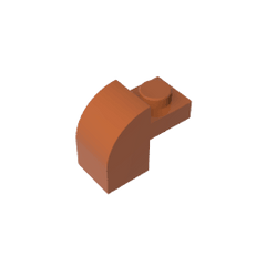 Brick Curved 1 x 2 x 1 1/3 with Curved Top #6091 Brick Curved 1 x 2 x 1 1/3 with Curved Top #6091 - 83-Dark Orange Lego Block Sets Alternative