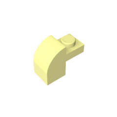 Brick Curved 1 x 2 x 1 1/3 with Curved Top #6091 Brick Curved 1 x 2 x 1 1/3 with Curved Top #6091 - 33-Bright Light Yellow Lego Block Sets Alternative