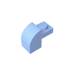Brick Curved 1 x 2 x 1 1/3 with Curved Top #6091 Brick Curved 1 x 2 x 1 1/3 with Curved Top #6091 - 53-Bright Light Blue Lego Block Sets Alternative