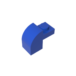 Brick Curved 1 x 2 x 1 1/3 with Curved Top #6091 Brick Curved 1 x 2 x 1 1/3 with Curved Top #6091 - 50-Blue Lego Block Sets Alternative