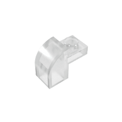Brick Curved 1 x 2 x 1 1/3 with Curved Top #6091 Brick Curved 1 x 2 x 1 1/3 with Curved Top #6091 - 180-Trans Clear Lego Block Sets Alternative