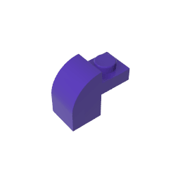 Brick Curved 1 x 2 x 1 1/3 with Curved Top #6091 Brick Curved 1 x 2 x 1 1/3 with Curved Top #6091 - 60-Dark Purple Lego Block Sets Alternative