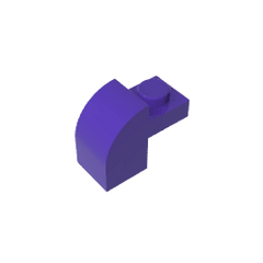 Brick Curved 1 x 2 x 1 1/3 with Curved Top #6091 Brick Curved 1 x 2 x 1 1/3 with Curved Top #6091 - 60-Dark Purple Lego Block Sets Alternative