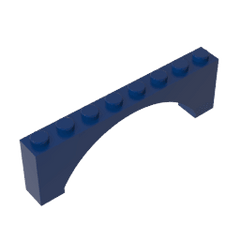 Brick Arch 1 x 8 x 2 Raised #16577 Brick Arch 1 x 8 x 2 Raised #16577 - 55-Dark Blue Lego Block Sets Alternative