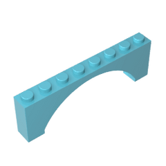 Brick Arch 1 x 8 x 2 Raised #16577 Brick Arch 1 x 8 x 2 Raised #16577 - 46-Medium Azure Lego Block Sets Alternative