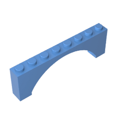 Brick Arch 1 x 8 x 2 Raised #16577 Brick Arch 1 x 8 x 2 Raised #16577 - 52-Medium Blue Lego Block Sets Alternative