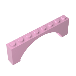 Brick Arch 1 x 8 x 2 Raised #16577 Brick Arch 1 x 8 x 2 Raised #16577 - 11-Bright Pink Lego Block Sets Alternative
