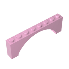 Brick Arch 1 x 8 x 2 Raised #16577 Brick Arch 1 x 8 x 2 Raised #16577 - 11-Bright Pink Lego Block Sets Alternative