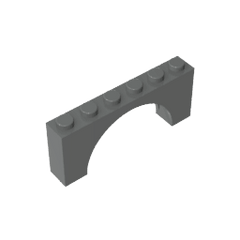 Brick Arch 1 x 6 x 2 – Thin Top without Reinforced Underside [New Version] #15254 Brick Arch 1 x 6 x 2 – Thin Top without Reinforced Underside [New Version] #15254 - 72-Dark Bluish Gray Lego Block Sets Alternative