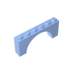Brick Arch 1 x 6 x 2 – Thin Top without Reinforced Underside [New Version] #15254 Brick Arch 1 x 6 x 2 – Thin Top without Reinforced Underside [New Version] #15254 - 53-Bright Light Blue Lego Block Sets Alternative