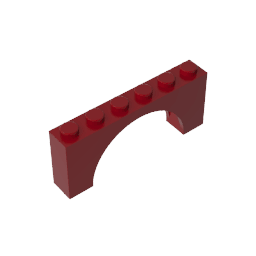 Brick Arch 1 x 6 x 2 – Thin Top without Reinforced Underside [New Version] #15254 Brick Arch 1 x 6 x 2 – Thin Top without Reinforced Underside [New Version] #15254 - 14-Dark Red Lego Block Sets Alternative