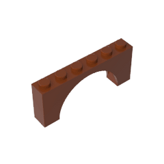 Brick Arch 1 x 6 x 2 – Thin Top without Reinforced Underside [New Version] #15254 Brick Arch 1 x 6 x 2 – Thin Top without Reinforced Underside [New Version] #15254 - 81-Reddish Brown Lego Block Sets Alternative