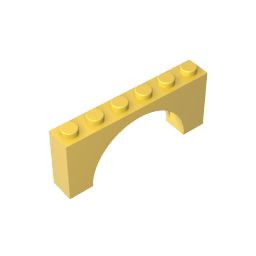 Brick Arch 1 x 6 x 2 – Thin Top without Reinforced Underside [New Version] #15254 Brick Arch 1 x 6 x 2 – Thin Top without Reinforced Underside [New Version] #15254 - 30-Yellow Lego Block Sets Alternative