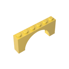 Brick Arch 1 x 6 x 2 – Thin Top without Reinforced Underside [New Version] #15254 Brick Arch 1 x 6 x 2 – Thin Top without Reinforced Underside [New Version] #15254 - 30-Yellow Lego Block Sets Alternative