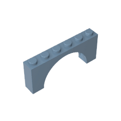 Brick Arch 1 x 6 x 2 – Thin Top without Reinforced Underside [New Version] #15254 Brick Arch 1 x 6 x 2 – Thin Top without Reinforced Underside [New Version] #15254 - 54-Sand Blue Lego Block Sets Alternative