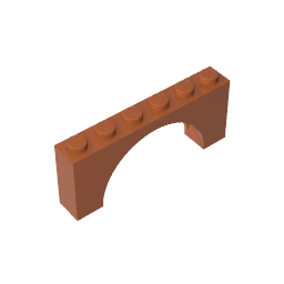 Brick Arch 1 x 6 x 2 – Thin Top without Reinforced Underside [New Version] #15254 Brick Arch 1 x 6 x 2 – Thin Top without Reinforced Underside [New Version] #15254 - 83-Dark Orange Lego Block Sets Alternative