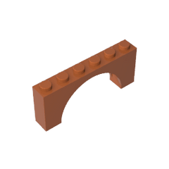 Brick Arch 1 x 6 x 2 – Thin Top without Reinforced Underside [New Version] #15254 Brick Arch 1 x 6 x 2 – Thin Top without Reinforced Underside [New Version] #15254 - 83-Dark Orange Lego Block Sets Alternative