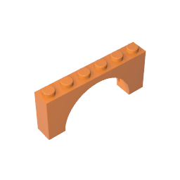 Brick Arch 1 x 6 x 2 – Thin Top without Reinforced Underside [New Version] #15254 Brick Arch 1 x 6 x 2 – Thin Top without Reinforced Underside [New Version] #15254 - 21-Orange Lego Block Sets Alternative