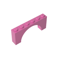 Brick Arch 1 x 6 x 2 – Thin Top without Reinforced Underside [New Version] #15254 Brick Arch 1 x 6 x 2 – Thin Top without Reinforced Underside [New Version] #15254 - 12-Dark Pink Lego Block Sets Alternative