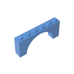 Brick Arch 1 x 6 x 2 – Thin Top without Reinforced Underside [New Version] #15254 Brick Arch 1 x 6 x 2 – Thin Top without Reinforced Underside [New Version] #15254 - 52-Medium Blue Lego Block Sets Alternative