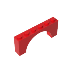 Brick Arch 1 x 6 x 2 – Thin Top without Reinforced Underside [New Version] #15254 Brick Arch 1 x 6 x 2 – Thin Top without Reinforced Underside [New Version] #15254 - 10-Red Lego Block Sets Alternative
