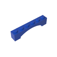 Brick Arch 1 x 6 Raised Arch #92950 Brick Arch 1 x 6 Raised Arch #92950 - 50-Blue Lego Block Sets Alternative