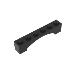 Brick Arch 1 x 6 Raised Arch #92950 Brick Arch 1 x 6 Raised Arch #92950 - 80-Black Lego Block Sets Alternative
