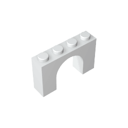 Brick Arch 1 x 4 x 2 #6182 Brick Arch 1 x 4 x 2 #6182 - 91-White Lego Block Sets Alternative