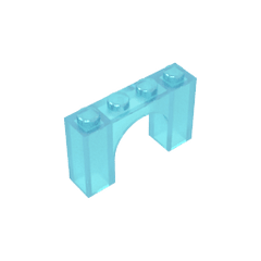 Brick Arch 1 x 4 x 2 #6182 Brick Arch 1 x 4 x 2 #6182 - 152-Trans Light Blue Lego Block Sets Alternative