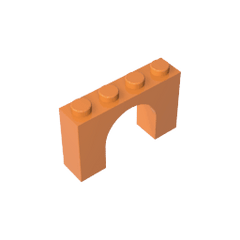 Brick Arch 1 x 4 x 2 #6182 Brick Arch 1 x 4 x 2 #6182 - 21-Orange Lego Block Sets Alternative