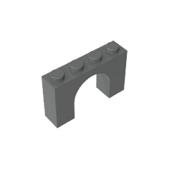 Brick Arch 1 x 4 x 2 #6182 Brick Arch 1 x 4 x 2 #6182 - 72-Dark Bluish Gray Lego Block Sets Alternative