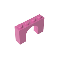 Brick Arch 1 x 4 x 2 #6182 Brick Arch 1 x 4 x 2 #6182 - 12-Dark Pink Lego Block Sets Alternative