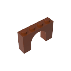 Brick Arch 1 x 4 x 2 #6182 Brick Arch 1 x 4 x 2 #6182 - 81-Reddish Brown Lego Block Sets Alternative