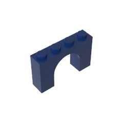 Brick Arch 1 x 4 x 2 #6182 Brick Arch 1 x 4 x 2 #6182 - 55-Dark Blue Lego Block Sets Alternative