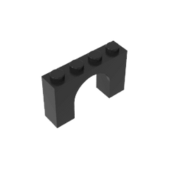 Brick Arch 1 x 4 x 2 #6182 Brick Arch 1 x 4 x 2 #6182 - 80-Black Lego Block Sets Alternative