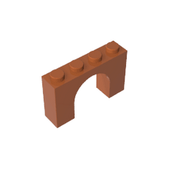 Brick Arch 1 x 4 x 2 #6182 Brick Arch 1 x 4 x 2 #6182 - 83-Dark Orange Lego Block Sets Alternative