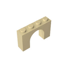 Brick Arch 1 x 4 x 2 #6182 Brick Arch 1 x 4 x 2 #6182 - 31-Tan Lego Block Sets Alternative